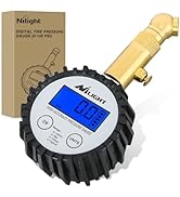 Nilight Digital Tire Pressure Gauge 100PSI Heavy Duty Stainless Steel Air Pressure Chucks ANSI 2A...