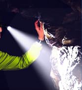 KOLYC Headlamp Rechargeable 5000 High Lumen: Super Bright LED Head Lamp with Motion Sensor, 9 Mod...