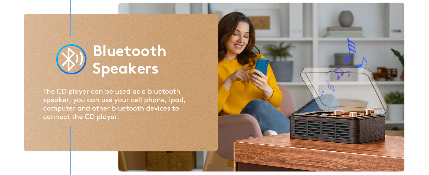 CD player with Bluetooth