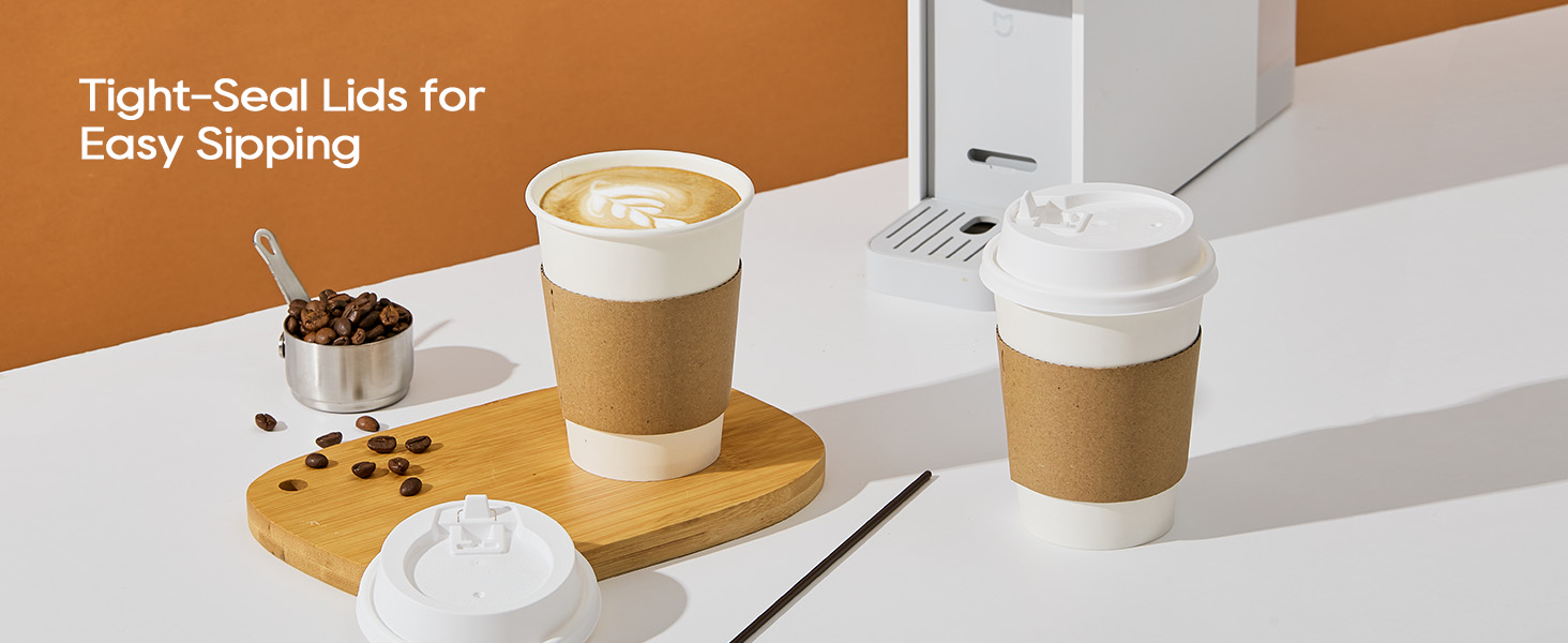 coffee cups with lids