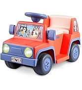 Bluey 6V Ride On Car for Toddlers - Interactive Electric Car for Kids with Sound Effects &amp; Music,...