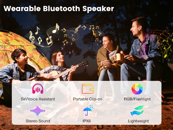 wearable bluetooth speaker