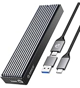 ORICO M.2 NVMe SSD Enclosure, USB 3.1 Gen 2 (10 Gbps) PCIe External Adapter NVMe Case for 2230/22...