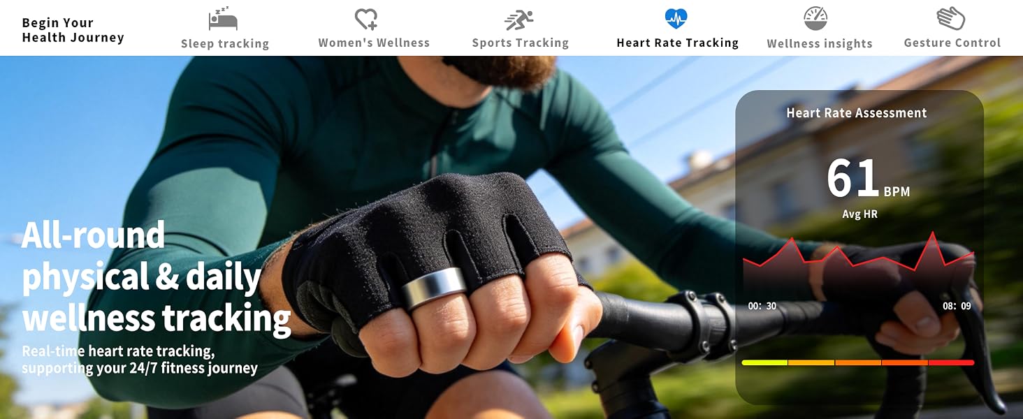 smart ring women fitness health men step tracker sleep anillo inteligente mujer anillos