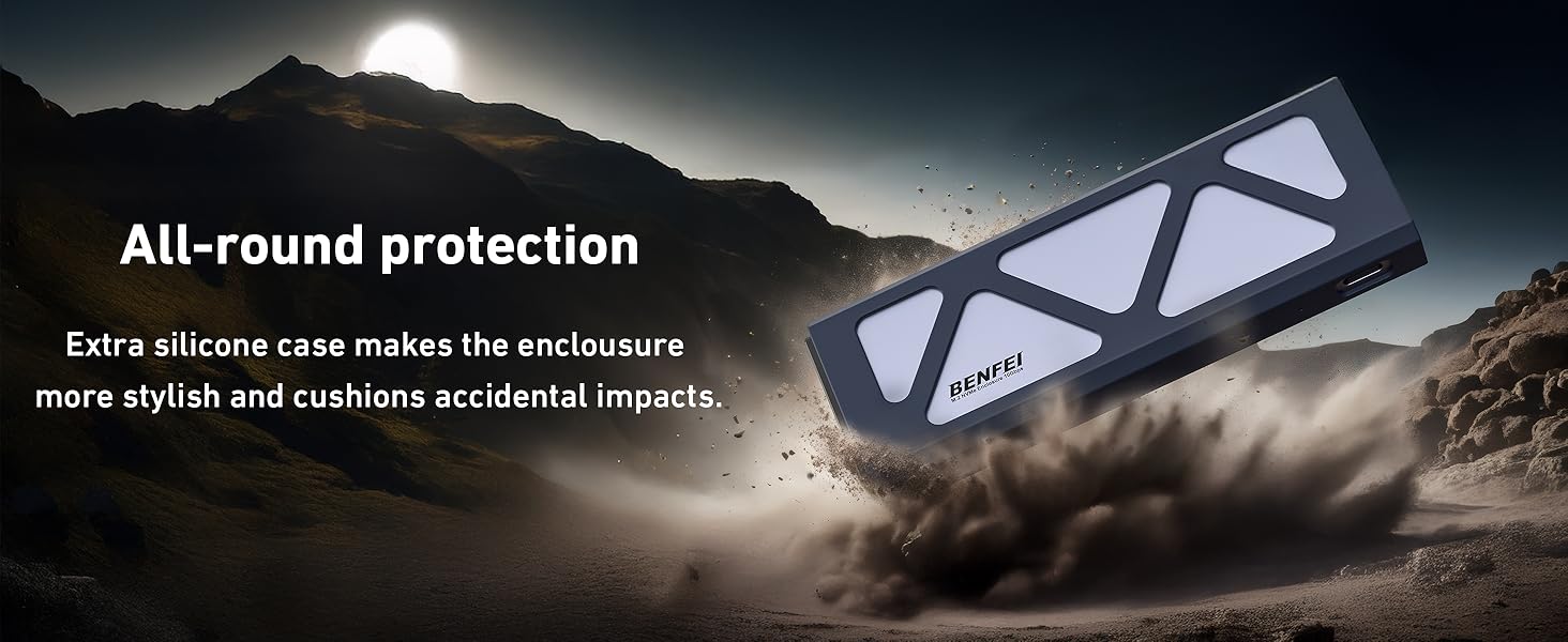BENFEI Tool-Free 10Gpbs M.2 NVME SSD Enclosure