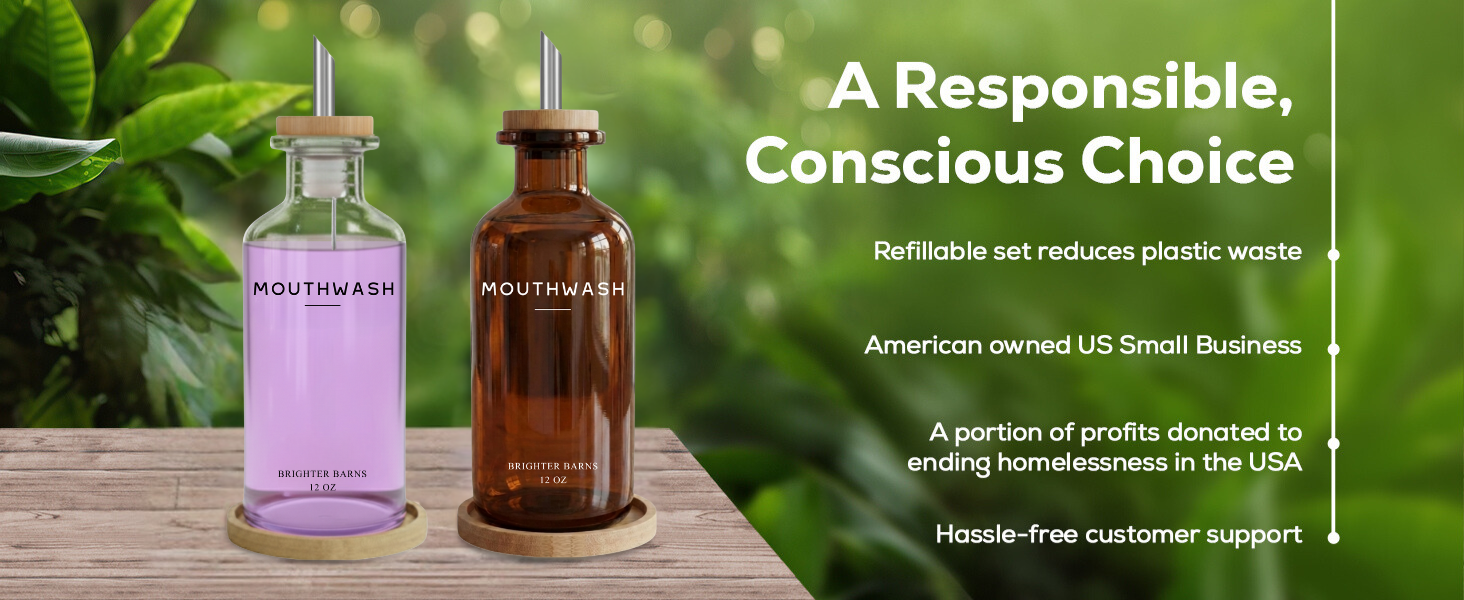 A Responsible, Conscious Choice - Boho Mouthwash - Updated Amber Bottle - [DESKTOP]