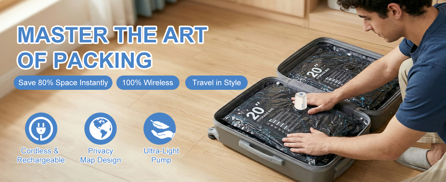 Vacuum Seal Bags for Clothing Travel