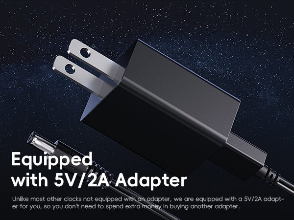 AC/DC powered alarm clock