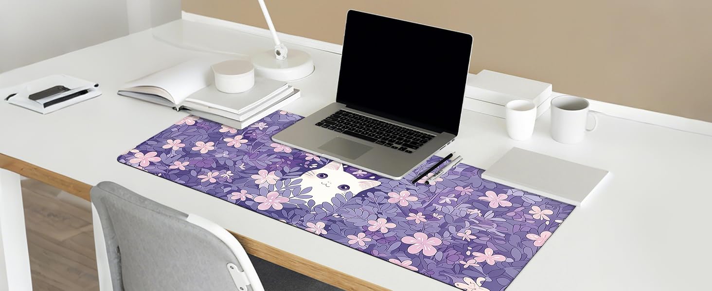 Keyboard Mouse Pad for Desktop Cute Office Desk Accessories