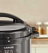 CARORI 1200W 12-in-1 Electric Pressure Cooker 8Qt, Stainless Steel Pressure Cooker, Slow Cooker R...