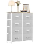 Accver 8-Drawer Fabric Dresser, Chest of Drawers Clothes Cabinet for Closet &amp; Bedroom, Storage Or...