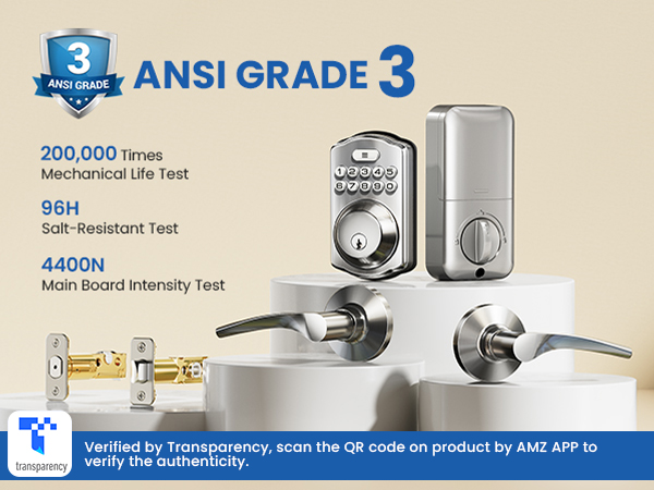 Keyless Entry Door Lock with 2 Lever Handle