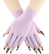 COOLJOB Anti-UV Gloves for Nail Lamp, Professional UPF50+ UV Protection Glove for Manicures, Art ...