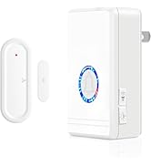 Greencycle Door Chime, Wireless Door Open Contact Sensor Alarm,Plug-in Doorbell, 1300 FT Range, 4...