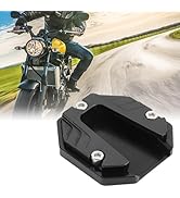 Klanata Motorcycle Stand Pad, Universal Motorcycle Kickstand Pad, Aluminium Alloy Motorcycle Side...