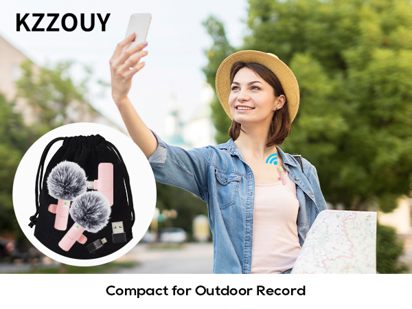 Compact for Outdoor Record iphone microphone for video recording mini mics usb c microphone