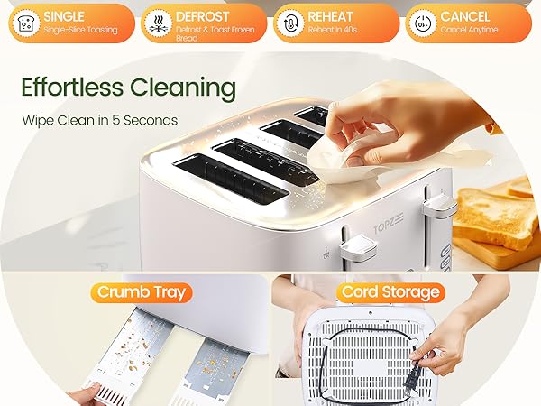 toaster 4 slice wide slot