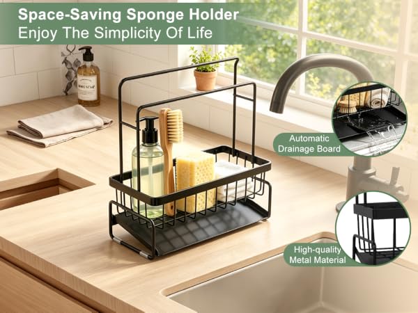 Kitchen Sink Sponge and Soap Organizer