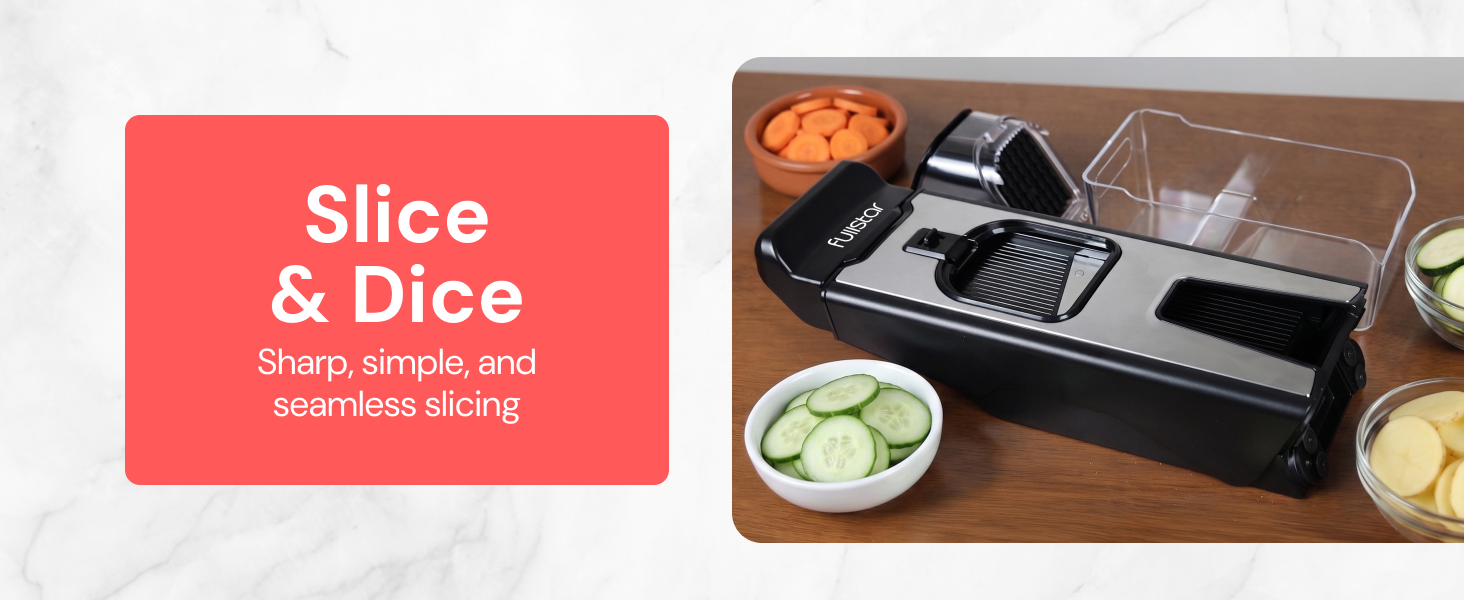 Do more with the Fullstar Safe Mandoline Slicer