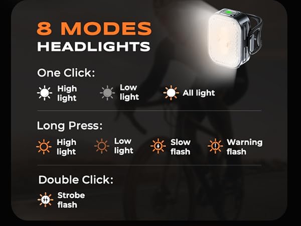 mountain bike lights set e bike accessories reflectors scooter road kit