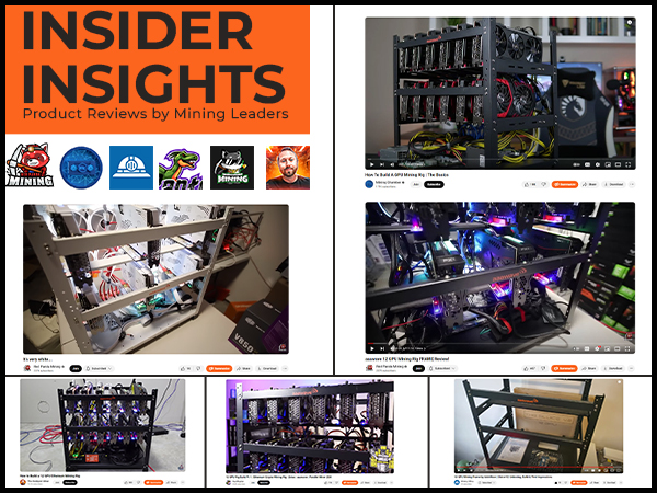 12GPU Stackable Open Frame Mining Rig Frame