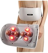 Dual Massage Abdominal Massager with Heat for Flatulence and Period Cramps, Used for Abdomen, Leg...