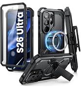 i-Blason for Samsung Galaxy 26 Ultra Case MagSafe with Belt Clip, [Built-in Screen Protector], [A...