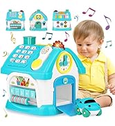 Aitbay Toys for 1+ Year Old Boy Gifts: Baby Musical Toys 12-18 Months 8-in-1 Multi-Functional Hou...