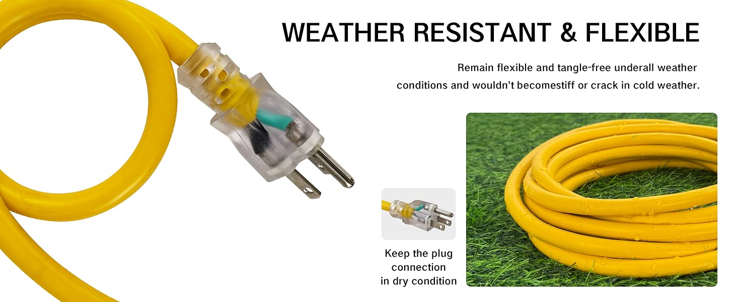 multiple outlet extension cord heavy duty