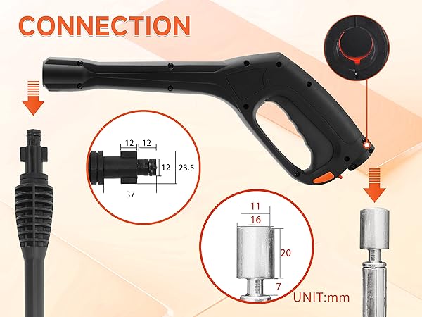 Highly Compatible Pressure Washer Gun