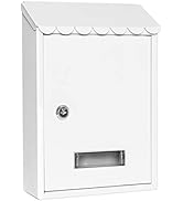 Mailboxes Wall Mount with Key Lock – Jssmst Small Mail Boxes Horizontal, 12.2 x 8.3 x 3.05 Inch, ...
