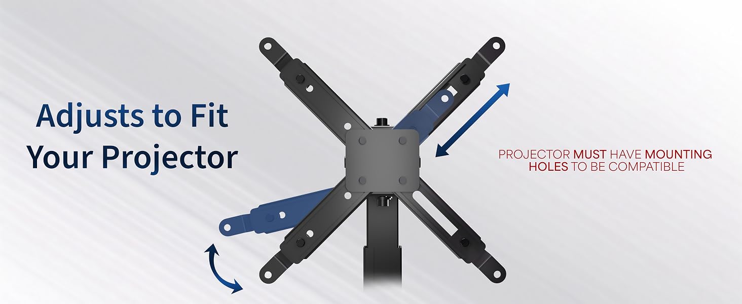 Extending Ceiling Projector Mount, Height Adjustable Projection