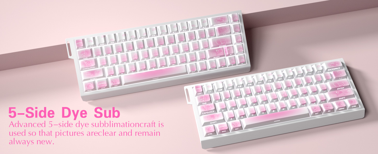 shine through keycaps