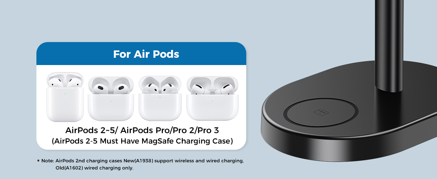 magsafe charger stand 3 in 1 magnetic wireless charging station apple watch iphone 18 17 16 airpods