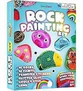 Rock Painting Kit for Kids - Arts and Crafts for Girls &amp; Boys Ages 6-12 - Craft Kits Art Set - Su...