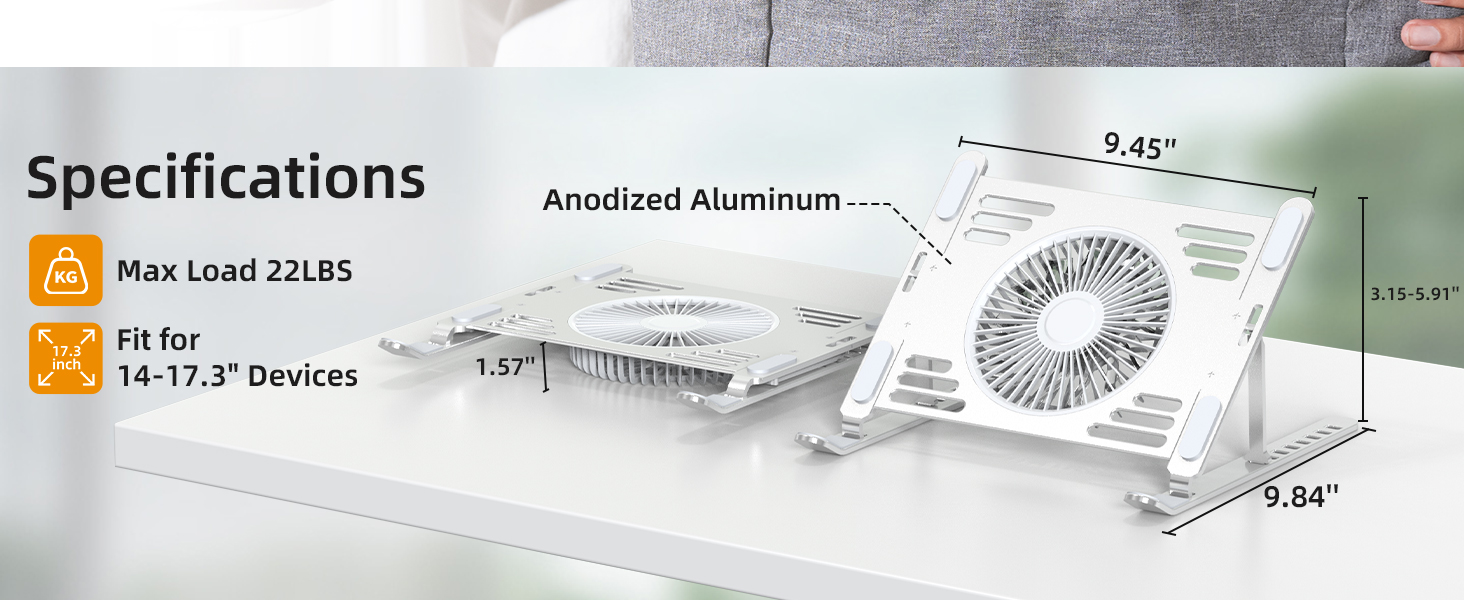 Laptop Cooling Stand with Fan