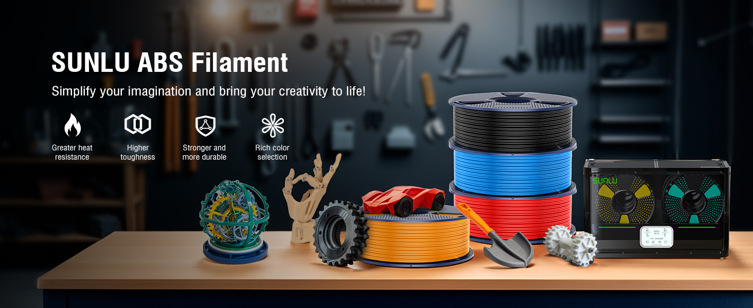 SUNLU ABS Filament 1.75mm 3D Printer Filament