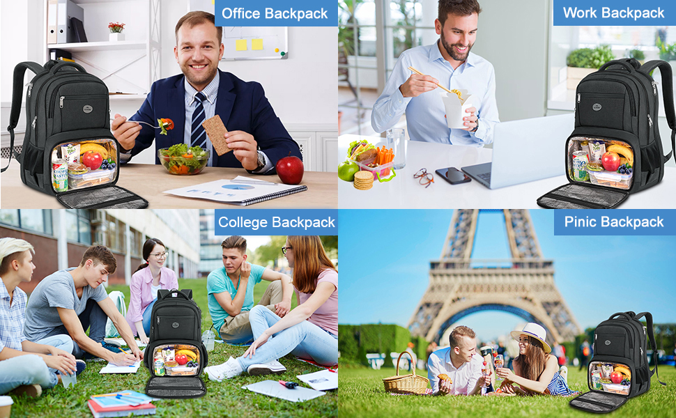 Laptop Backpack with Lunch Box
