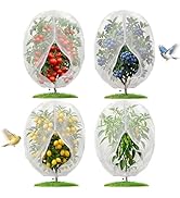 4PCS Insect Bird Barrier Mesh with Zipper Drawstring, Blueberry Bush Netting Cover Insect Bird Ne...