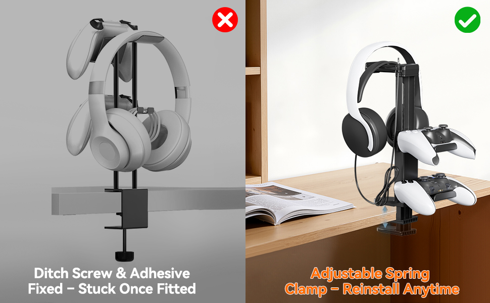 Controller &amp;amp; Headset Holder for Desk
