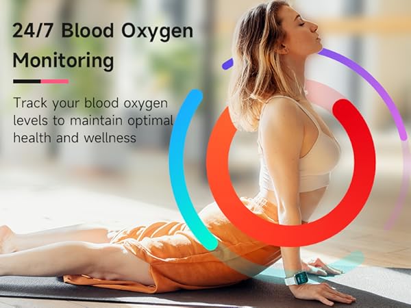 Fitness Tracker with Bluetooth Call, 1.8&amp;#34; Smartwatch with Heart Rate/SpO2/Sleep Monitor