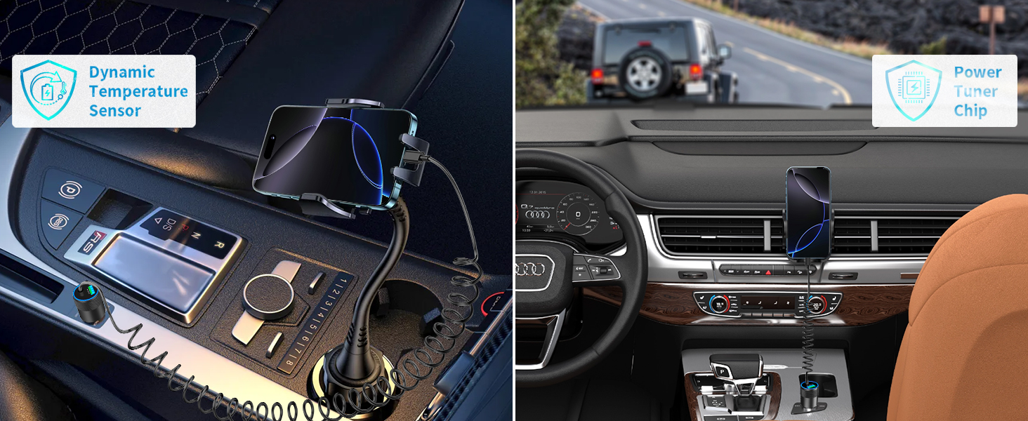 Apple MFi Certified 75W USB C PD&amp;QC Car Power Cigarette Lighter iPhone 16 Car Charger Fast Charging