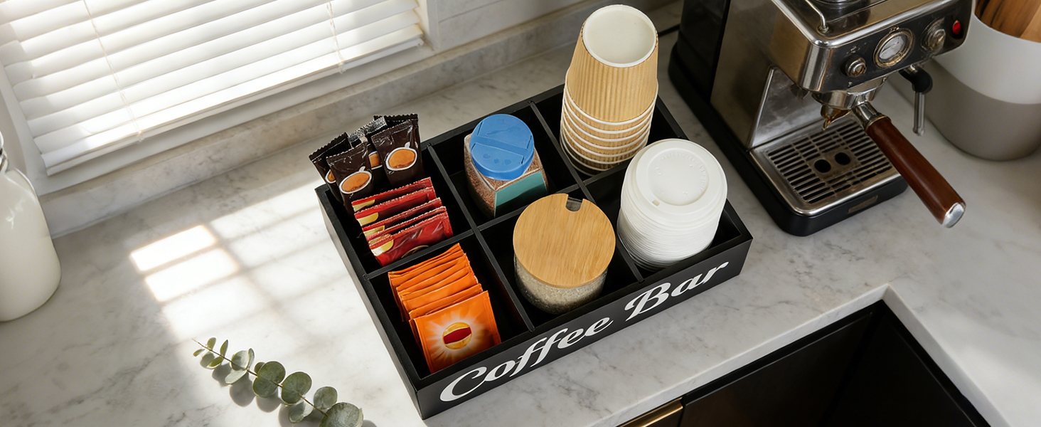 coffee bar station organizer