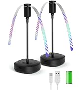 Edvision 2 Pack Food Fan for Table, 2000mAh USB Powered Rechargeable Food Fan, Portable Fan with ...