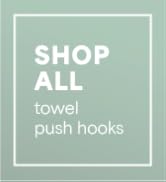 S&amp;T INC. Adhesive Push Towel Hooks, 4 Pack, Brushed Gold | 2 Installation Options, Round Hooks fo...