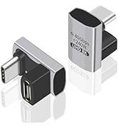 Duttek 240W USB C 180 Degree Adapter, 180 USB C Adapter Extender Adapte, U Shape Type C Male to F...