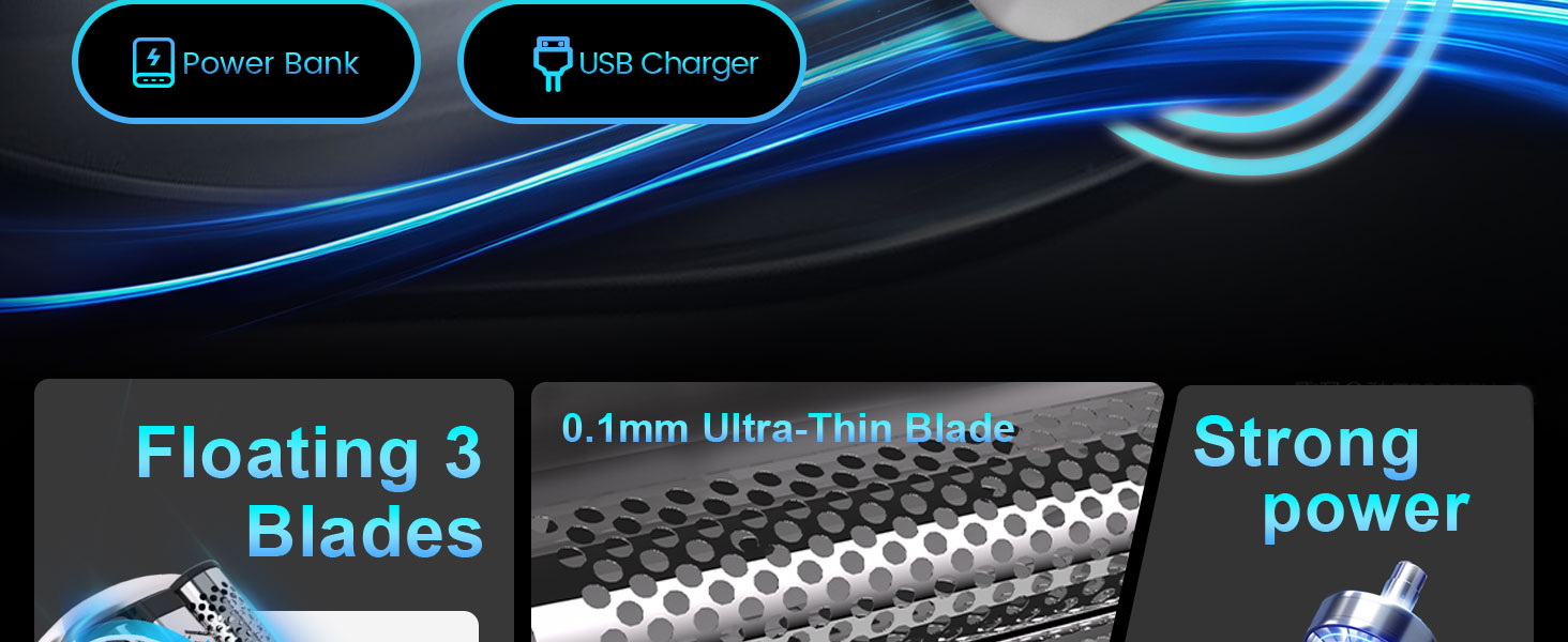 portable electric shaver