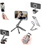 Flymile Magnetic Phone Tripod Stand for iPhone, Aluminium Lock Mini Tripod with Arca-Swiss, for M...