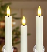 Zevanor 10&amp;#34; x 0.78&amp;#34; Flameless Window Candles with Sensors Dusk to Dawn