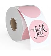 2" Circle Direct Thermal Labels, 750 Direct Thermal Labels, Self-Adhesive Address Shipping Therma...